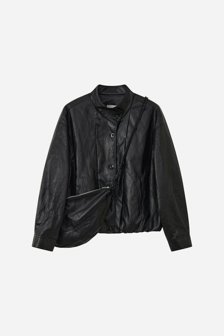 An image of a   34521 Bomber Jacket with Matching Bag by  Mirra Masa