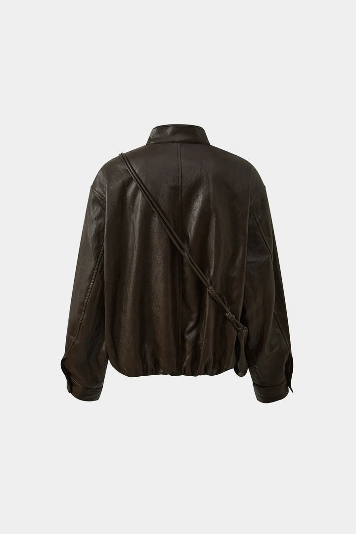 An image of a   34521 Bomber Jacket with Matching Bag by  Mirra Masa