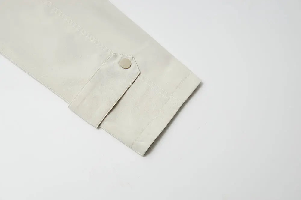 An image of a   34525 Cropped Two Tone Jacket by  Mirra Masa