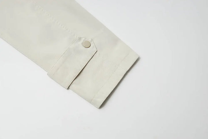 An image of a   34525 Cropped Two Tone Jacket by  Mirra Masa
