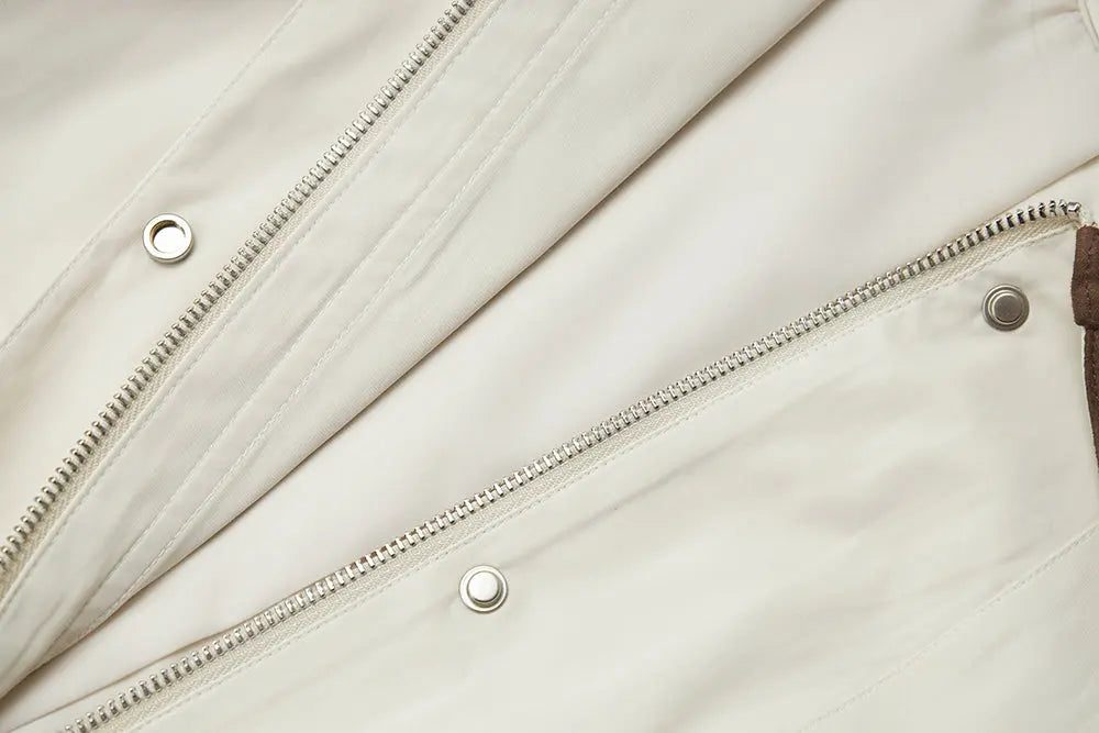 An image of a   34525 Cropped Two Tone Jacket by  Mirra Masa