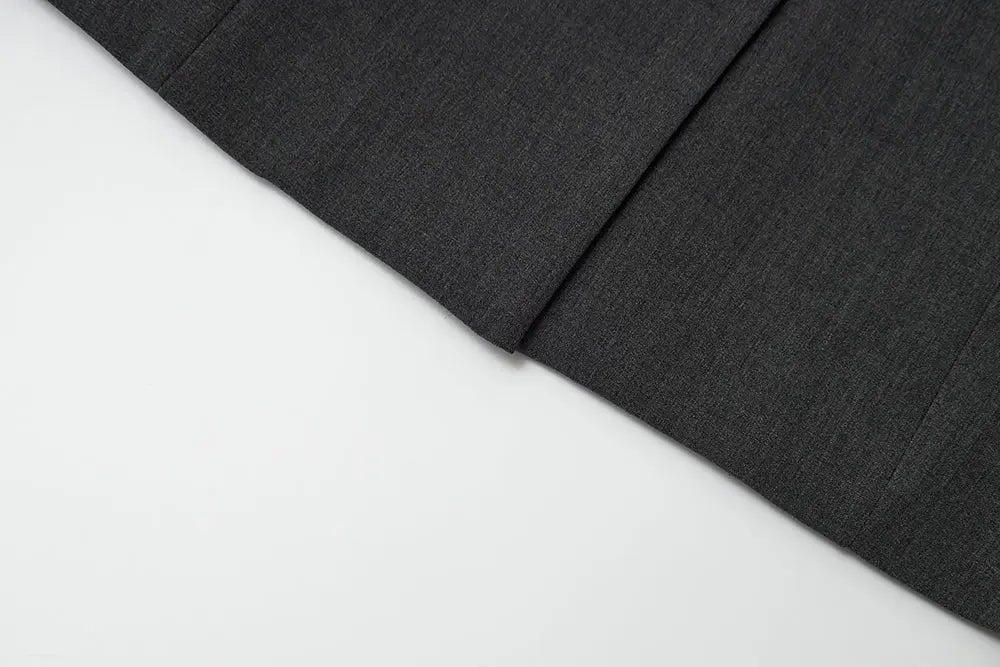 An image of a   34549 Minimalist Two-Button Cropped Blazer by  Mirra Masa