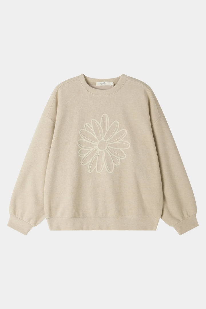 An image of a   34684 Embroidered Sweatshirt by  Mirra Masa