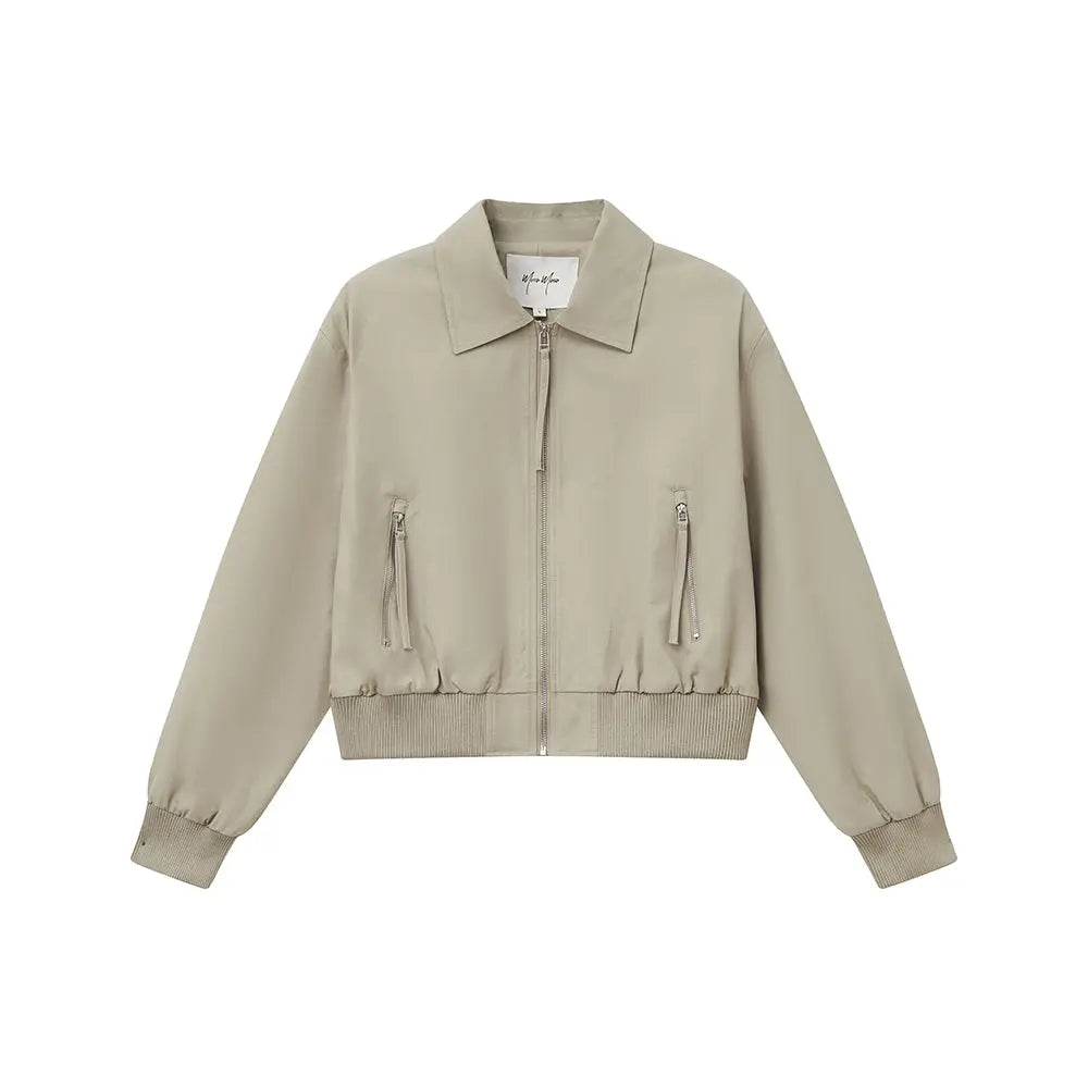 An image of a  Dark Grey / Medium 34752 Zip Up Jacket by  Mirra Masa