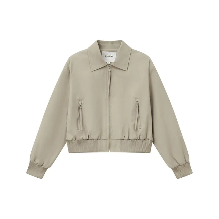 An image of a  Dark Grey / Medium 34752 Zip Up Jacket by  Mirra Masa