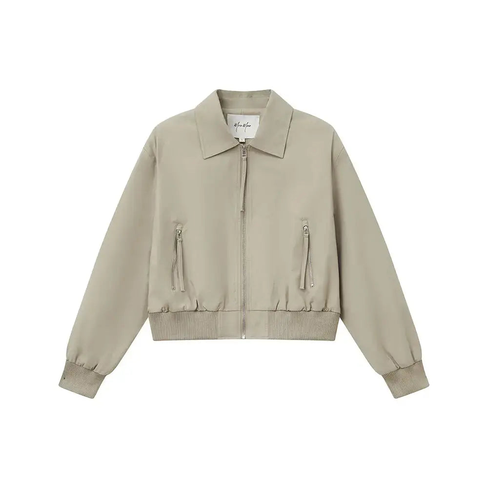 An image of a  Dark Grey / Medium 34752 Zip Up Jacket by  Mirra Masa