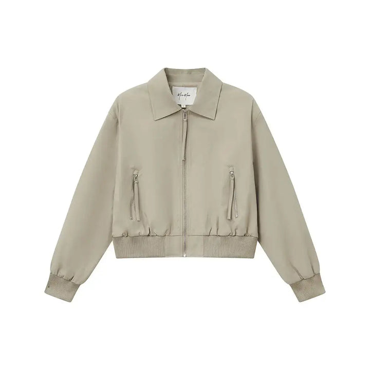 An image of a  Dark Grey / Medium 34752 Zip Up Jacket by  Mirra Masa