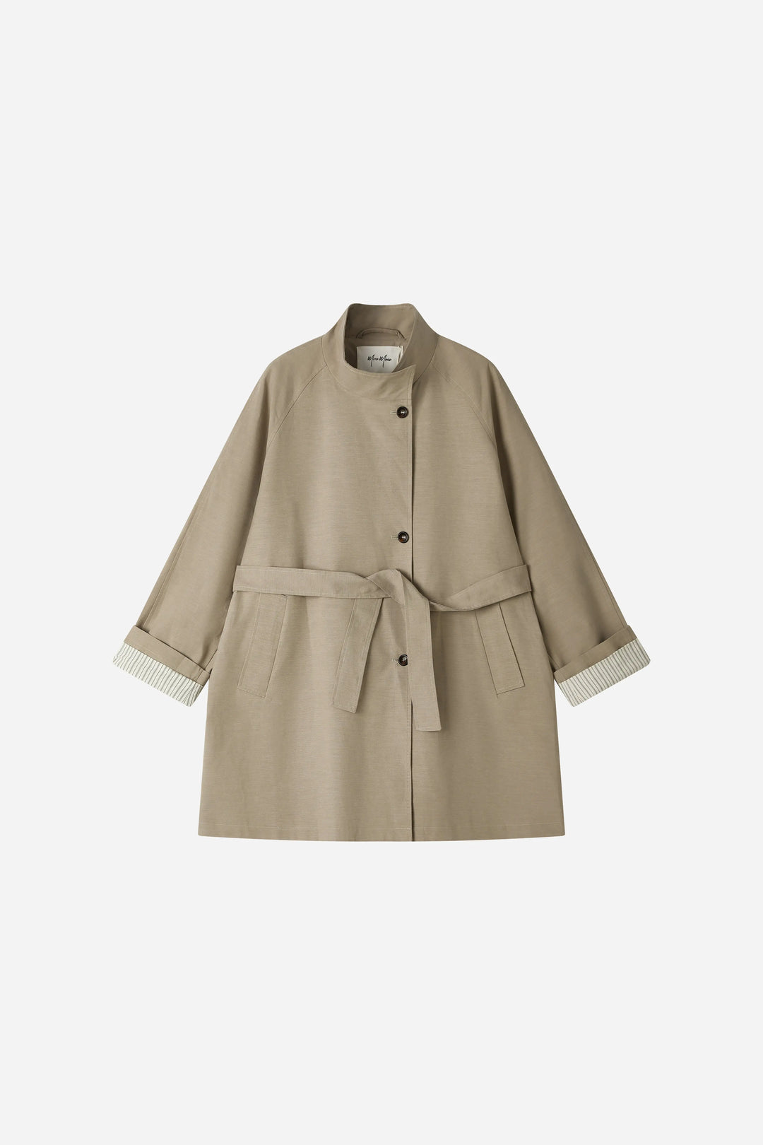An image of a   34758 Sculpted trench coat by  Mirra Masa