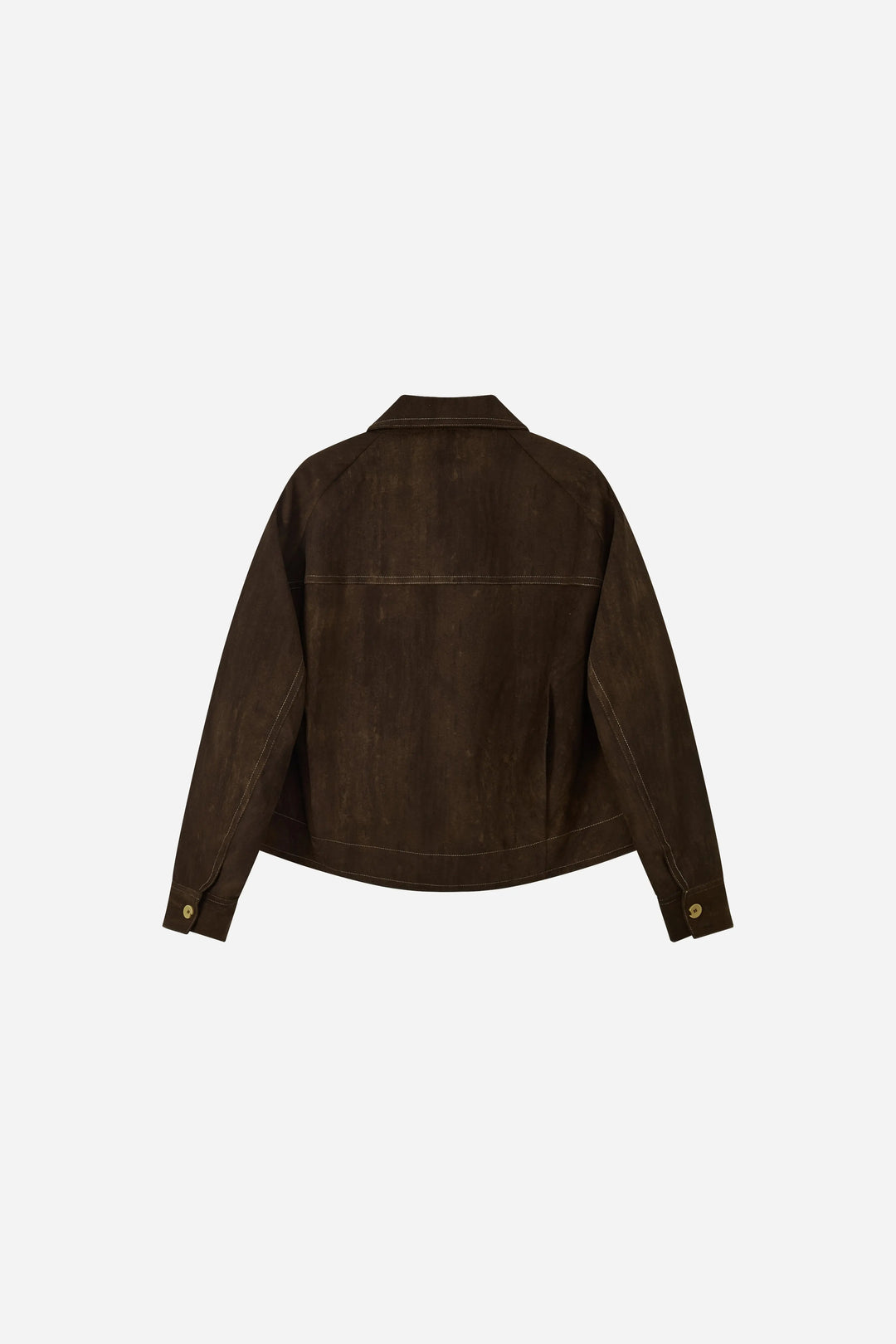 An image of a   34762 Contrast-Stitch Jacket by  Mirra Masa