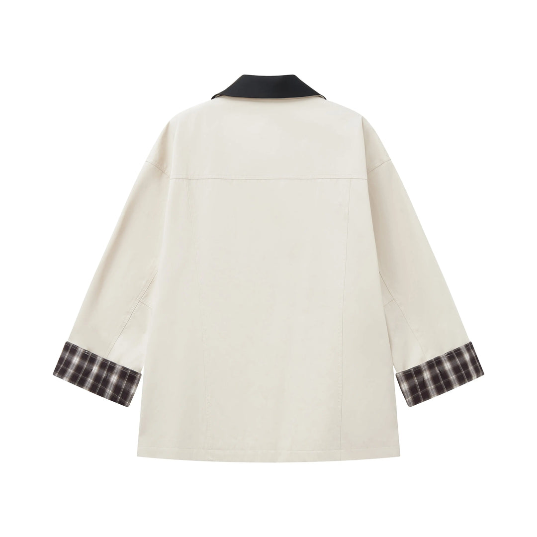 An image of a   34871 Cuffed Jacket with Detachable Collar by  Mirra Masa