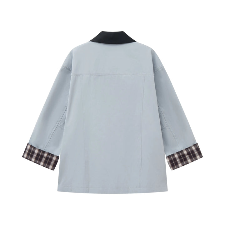 An image of a   34871 Cuffed Jacket with Detachable Collar by  Mirra Masa