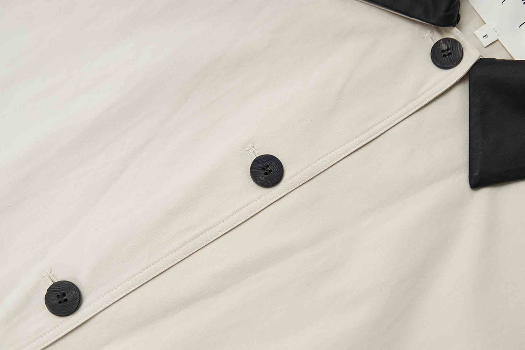 An image of a   34871 Cuffed Jacket with Detachable Collar by  Mirra Masa
