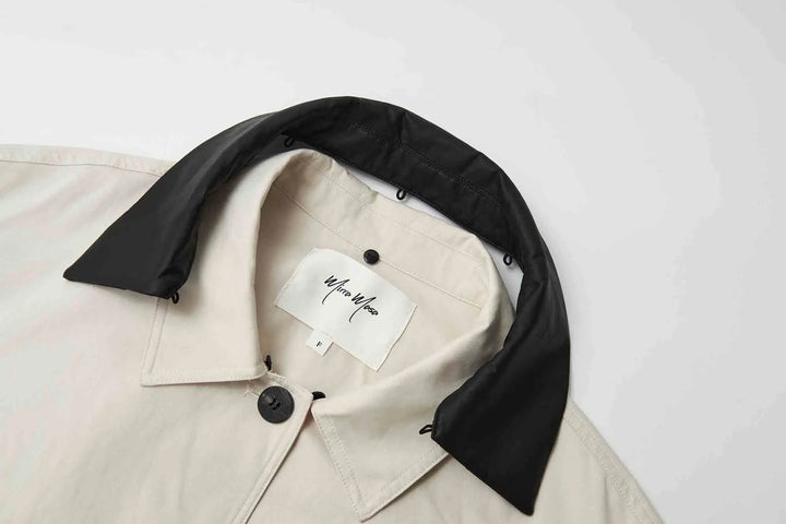 An image of a   34871 Cuffed Jacket with Detachable Collar by  Mirra Masa