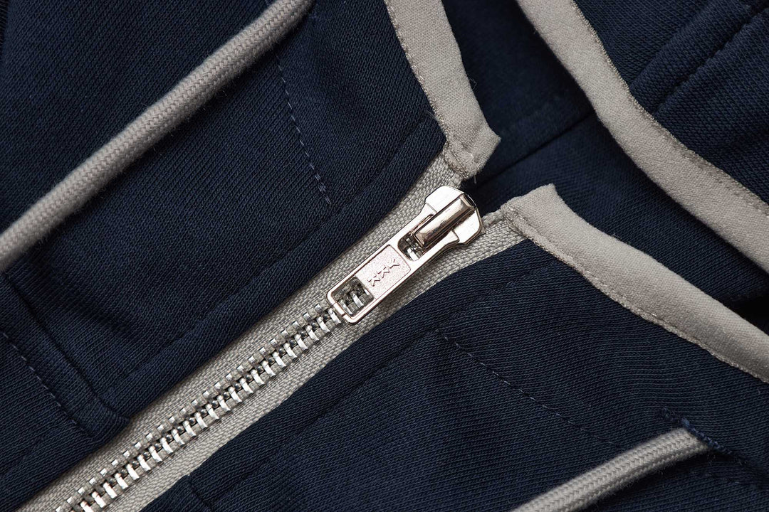 An image of a   34874 Drawstring Zip-Up Hoodie by  Mirra Masa