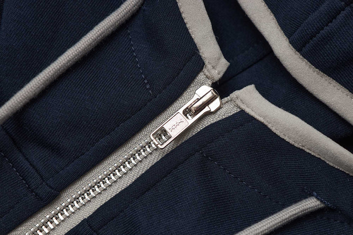 An image of a   34874 Drawstring Zip-Up Hoodie by  Mirra Masa