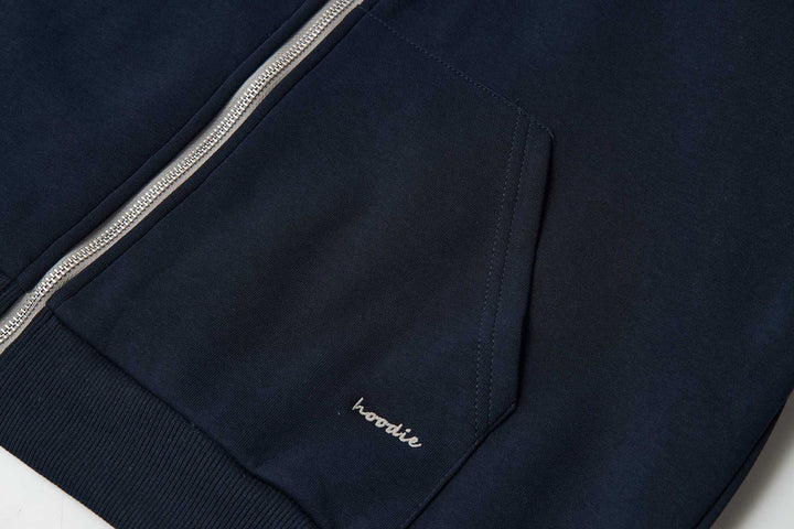 An image of a   34874 Drawstring Zip-Up Hoodie by  Mirra Masa