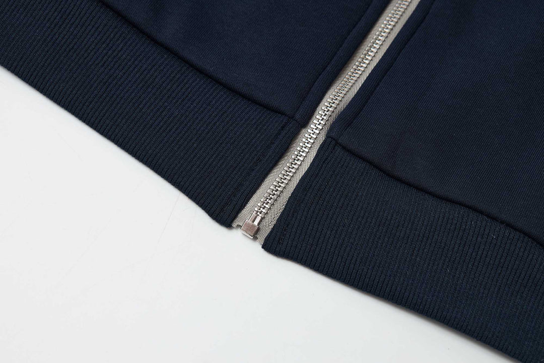 An image of a   34874 Drawstring Zip-Up Hoodie by  Mirra Masa