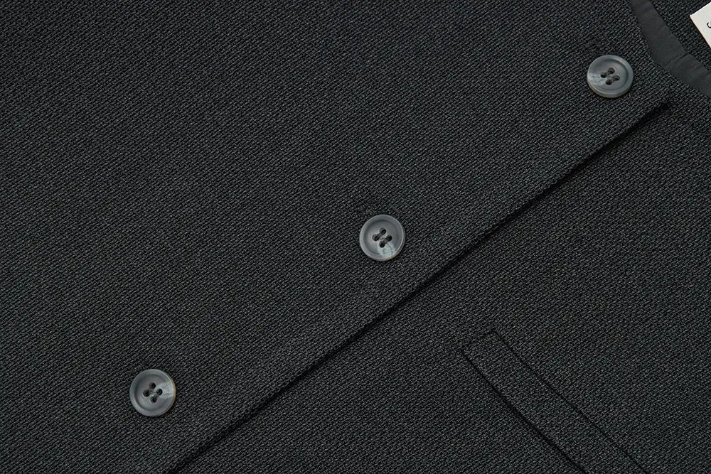 An image of a   34951 Minimalist Cropped Knit Blazer by  Mirra Masa
