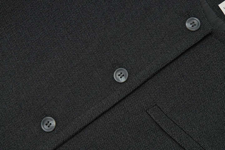 An image of a   34951 Minimalist Cropped Knit Blazer by  Mirra Masa