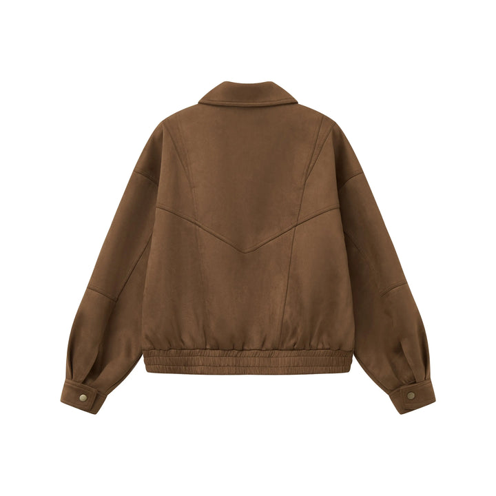 An image of a   34958 Suede Form Jacket by  Mirra Masa