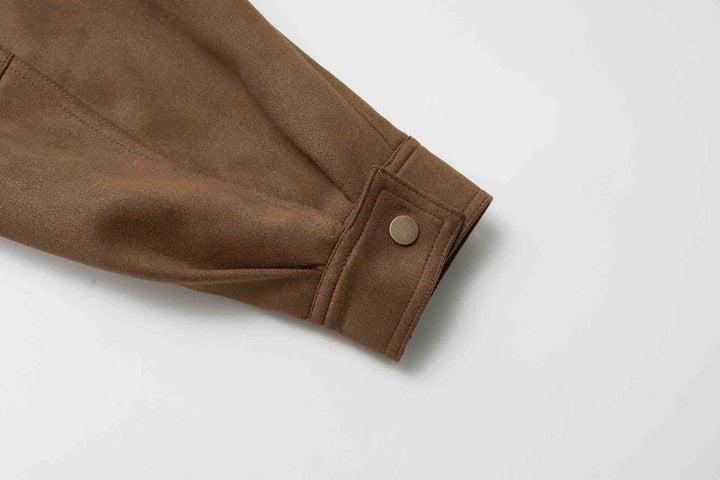 An image of a   34958 Suede Form Jacket by  Mirra Masa