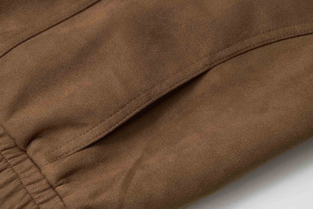 An image of a   34958 Suede Form Jacket by  Mirra Masa