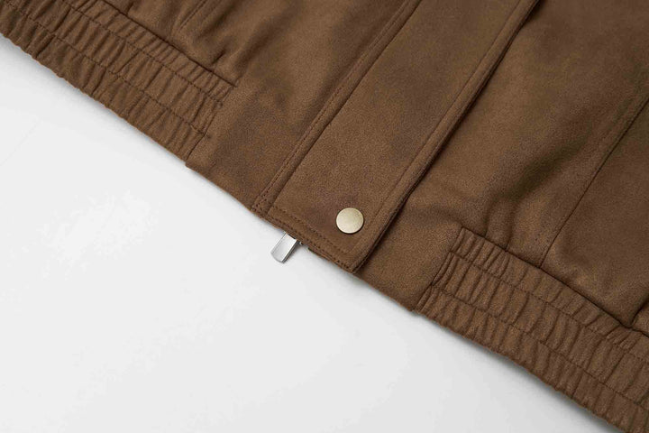 An image of a   34958 Suede Form Jacket by  Mirra Masa