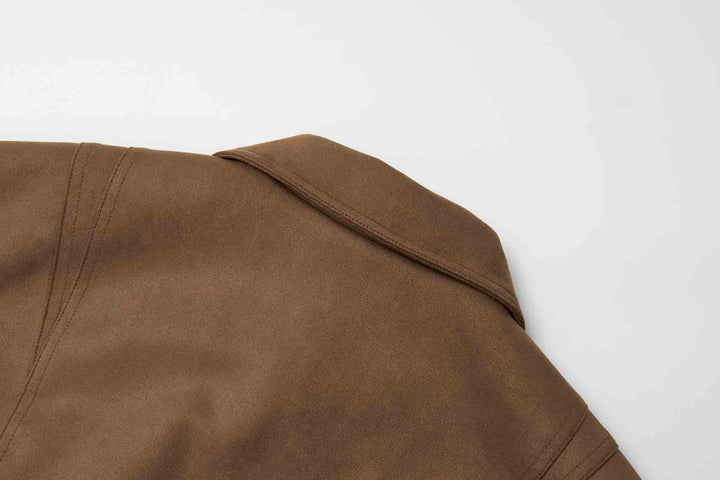 An image of a   34958 Suede Form Jacket by  Mirra Masa