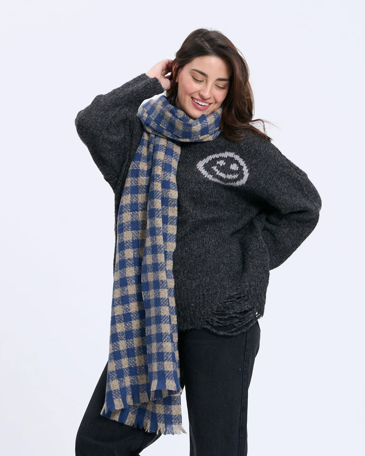 An image of a   3624D Smiley Face Sweater by  Mirra Masa