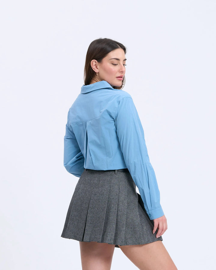 An image of a   3780 Heart Embroidery Shirt by  Mirra Masa