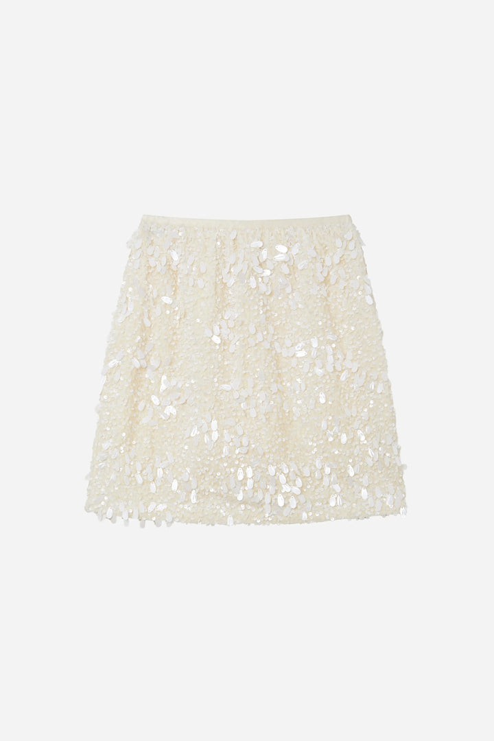 An image of a   40763 Sequin Mini Skirt by  Mirra Masa