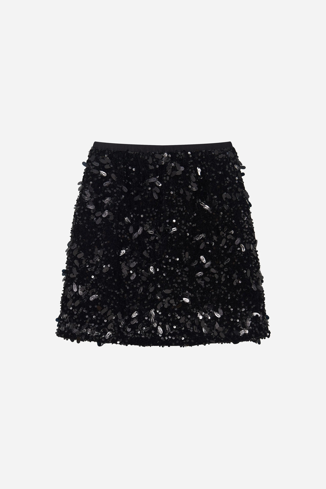 An image of a   40763 Sequin Mini Skirt by  Mirra Masa
