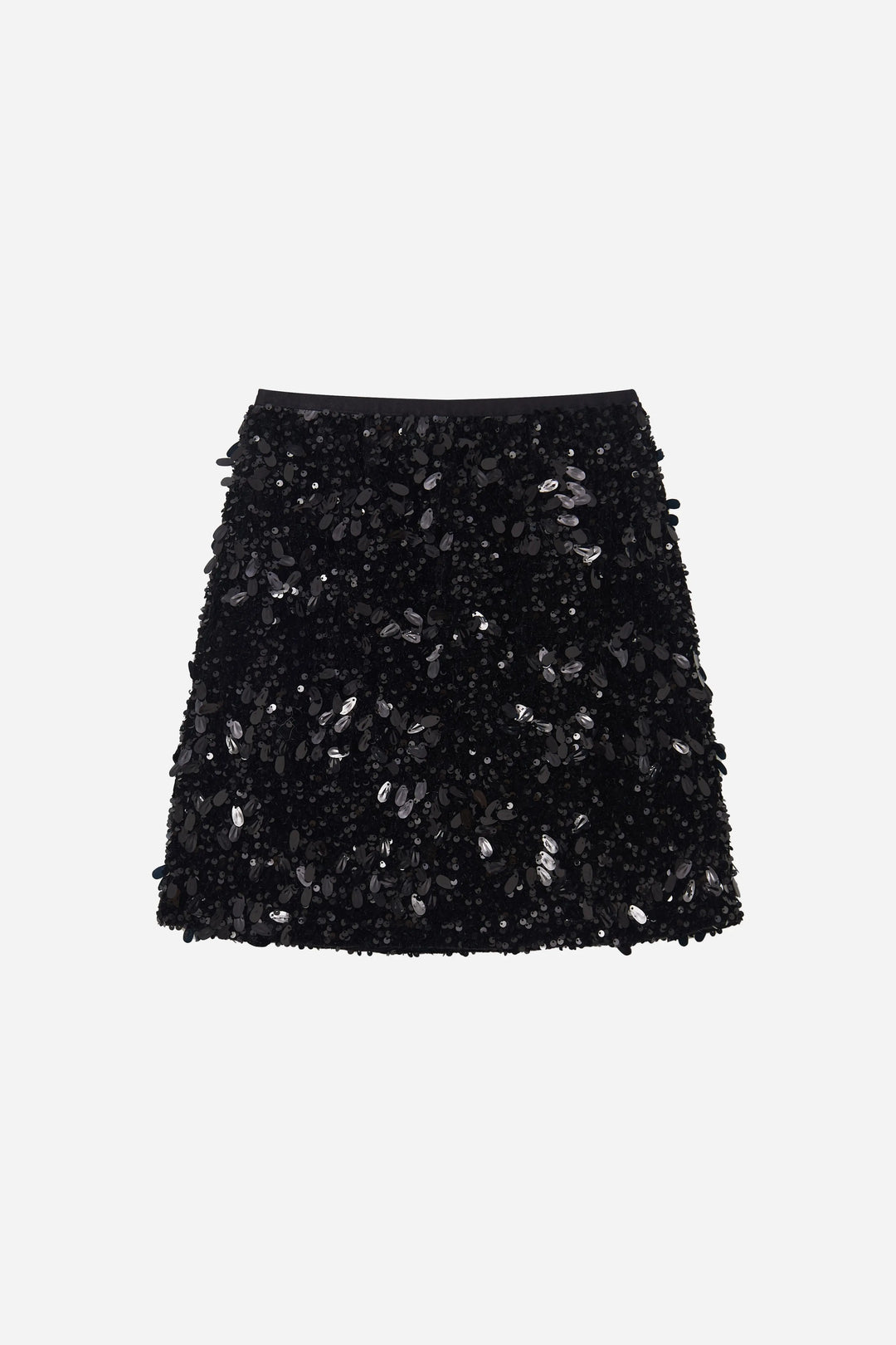 An image of a   40763 Sequin Mini Skirt by  Mirra Masa