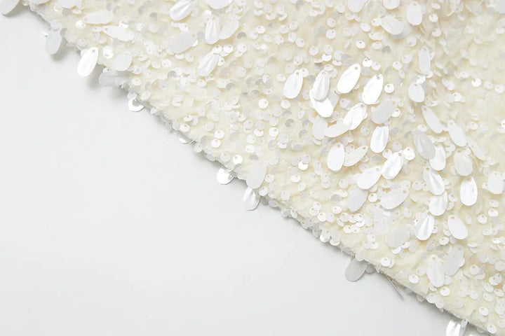 An image of a   40763 Sequin Mini Skirt by  Mirra Masa