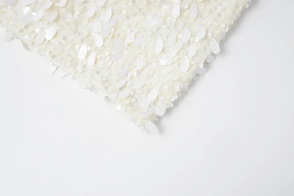 An image of a   40763 Sequin Mini Skirt by  Mirra Masa