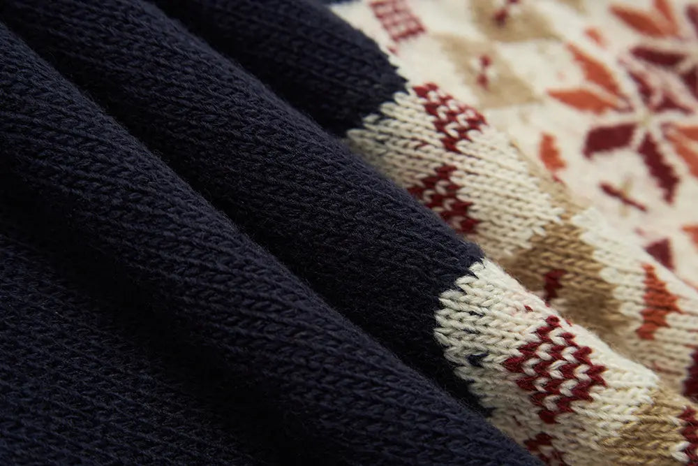An image of a   41046 Nordic Pattern Crew Neck Knit by  Mirra Masa