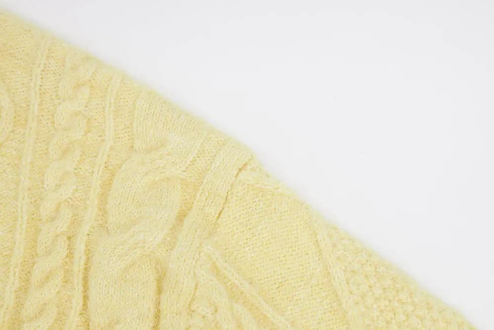 An image of a   41067 Cable Knit Pullover Sweater by  Mirra Masa