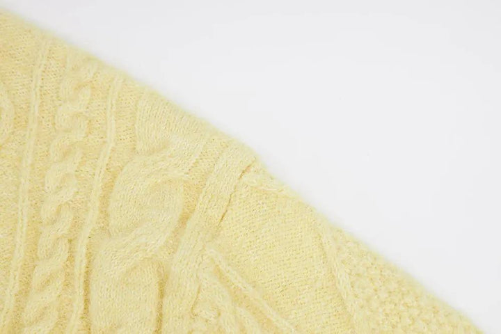 An image of a   41067 Cable Knit Pullover Sweater by  Mirra Masa