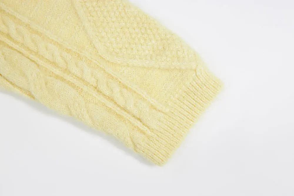 An image of a   41067 Cable Knit Pullover Sweater by  Mirra Masa