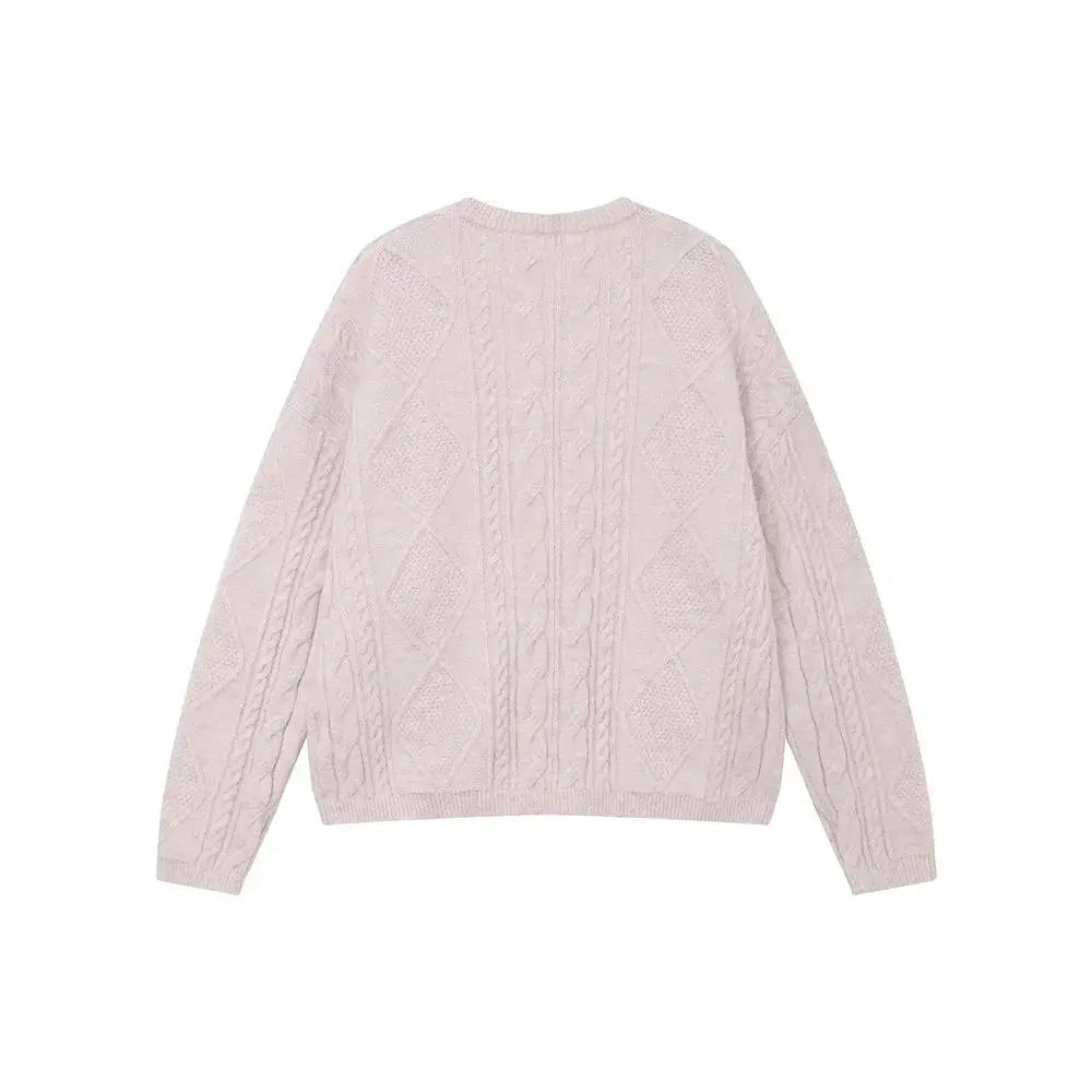 An image of a   41067 Cable Knit Pullover Sweater by  Mirra Masa