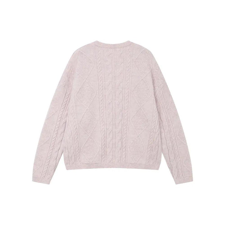 An image of a   41067 Cable Knit Pullover Sweater by  Mirra Masa