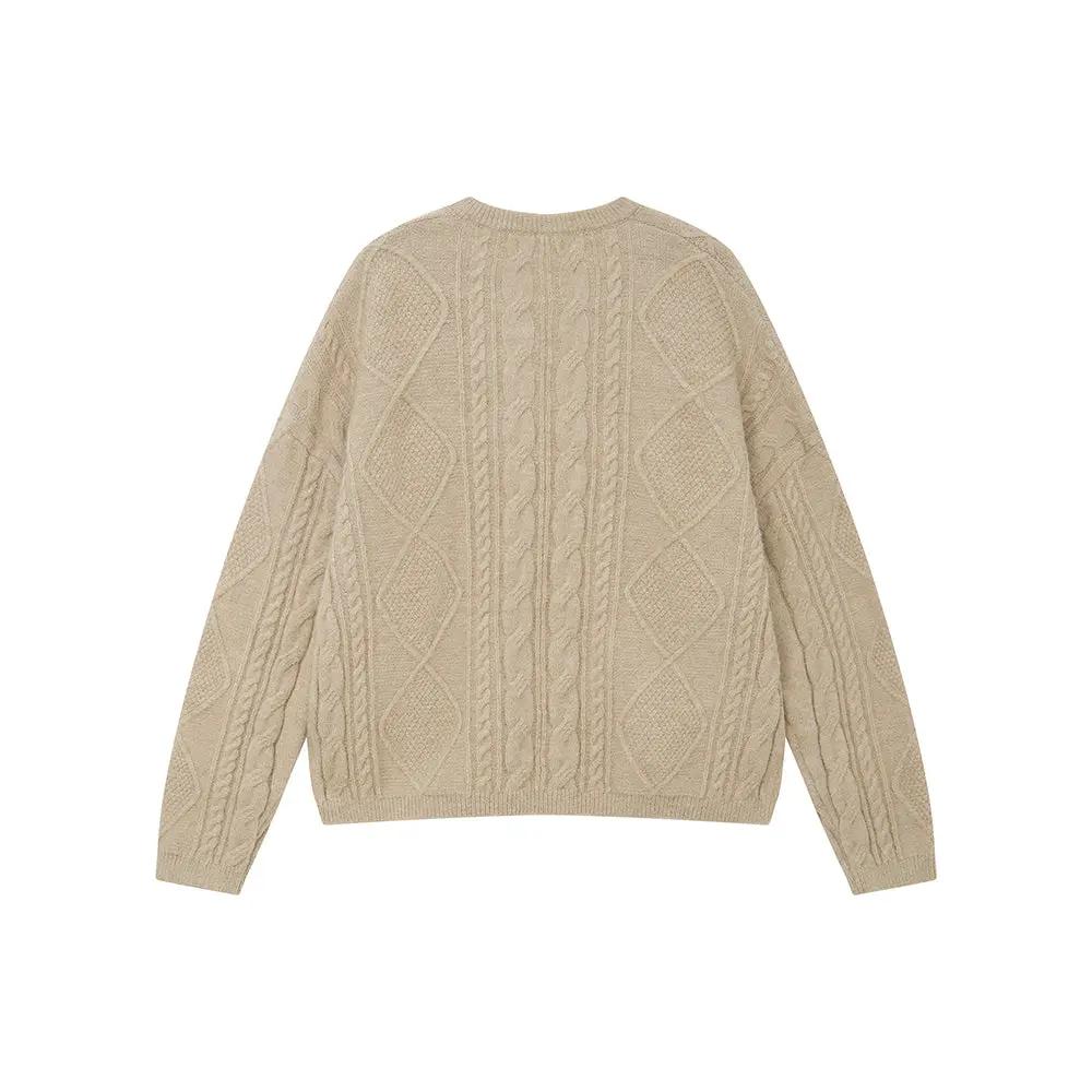 An image of a   41067 Cable Knit Pullover Sweater by  Mirra Masa