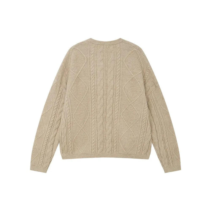 An image of a   41067 Cable Knit Pullover Sweater by  Mirra Masa