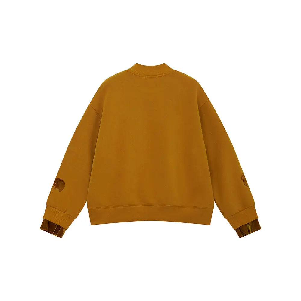 An image of a   41298 Layered and Lined Crewneck Sweatshirt by  Mirra Masa