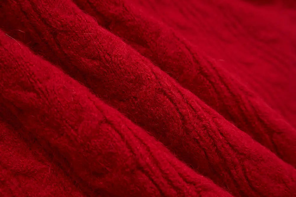 An image of a   41307 Crewneck Cable Knit Sweater by  Mirra Masa