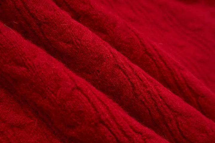 An image of a   41307 Crewneck Cable Knit Sweater by  Mirra Masa