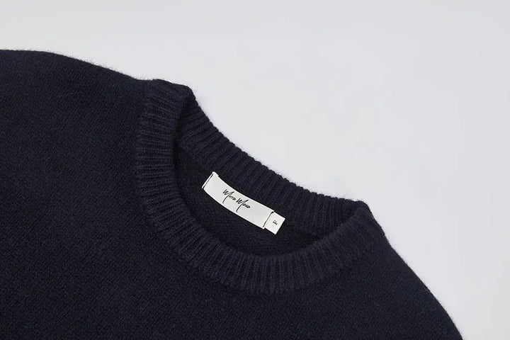 An image of a   41328 Pure Wool Flower Crewneck Sweater by  Mirra Masa