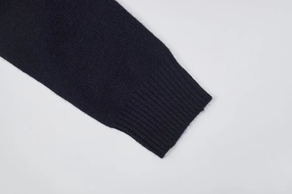 An image of a   41328 Pure Wool Flower Crewneck Sweater by  Mirra Masa