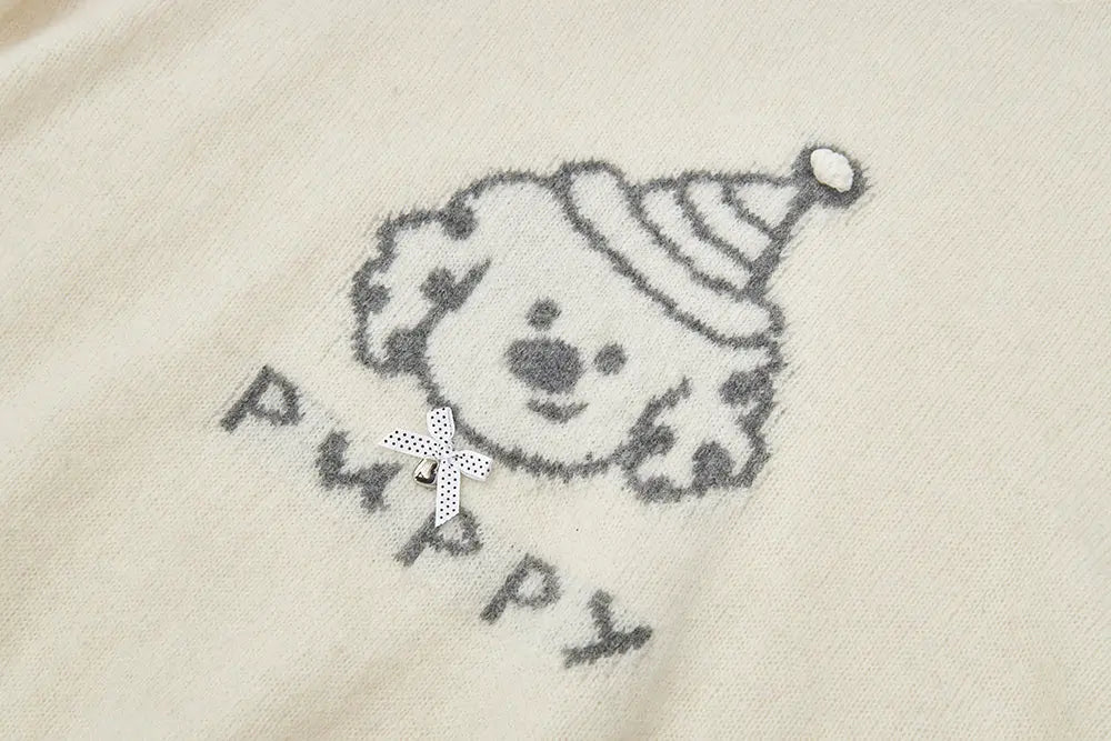An image of a   41339 Wool Blend Puppy Sweater by  Mirra Masa