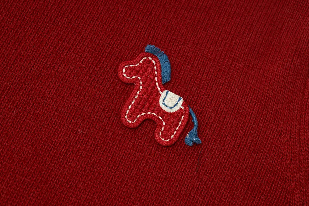 An image of a   41358 Pony Patch Wool Blend Sweater by  Mirra Masa